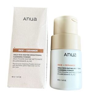 Anua RICE + CERAMIDE ENZYME BRIGHTENING CLEANSING POWDER 1.41 OZ. New Open Box